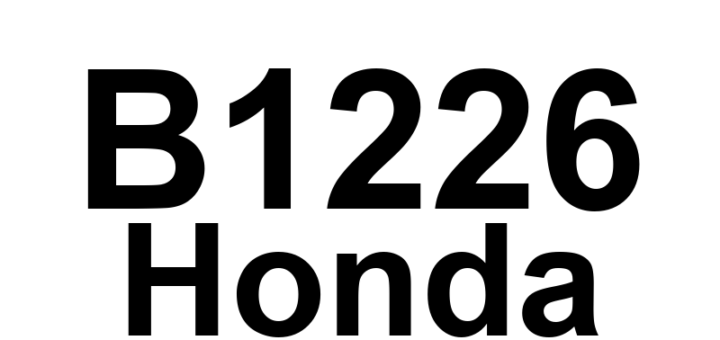 DTC B1226 Honda - Definição em inglês: Short in the In-car Temperature Sensor Circuit Definição em Português: Circuito do sensor de temperatura interna - Curto-circuito detectado