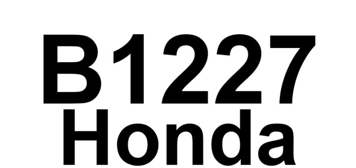 DTC B1227 Honda - Definição em inglês: Open in the Outside Air Temperature Sensor Circuit Definição em Português: Circuito do Sensor de Temperatura do Ar Externo - Interrupção Detectada