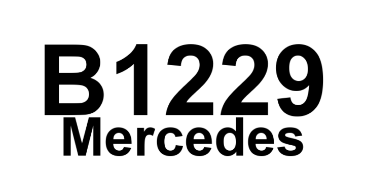 DTC B1229 Mercedes - Definição em inglês: Heater core temperature (B10/1) Definição em Português: Temperatura do núcleo do aquecedor (B10/1)