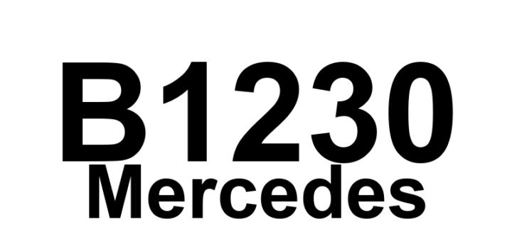 DTC B1230 Mercedes - Definição em inglês: Evaporator temperature sensor (B10/6) Definição em Português: Sensor de temperatura do evaporador (B10/6)