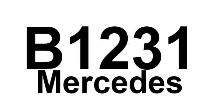 DTC B1231 Mercedes - Definição em inglês: ECT sensor (B11/4) Definição em Português: Sensor de temperatura do líquido de arrefecimento do motor (ECT) - B11/4