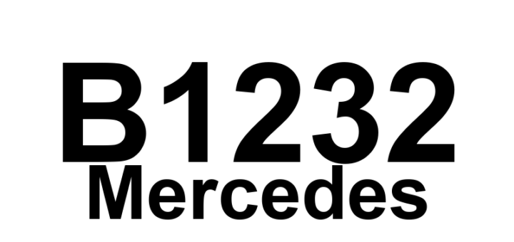 DTC B1232 Mercedes - Definição em inglês: Refrigerant pressure sensor (B12) Definição em Português: Sensor de pressão do refrigerante (B12).