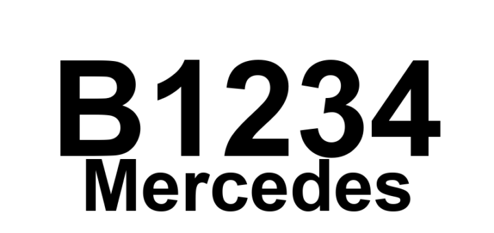 DTC B1234 Mercedes - Definição em inglês: Sun sensor (B32) Definição em Português: Sensor solar (B32)