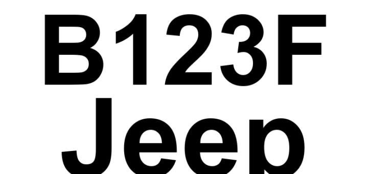 DTC B123F Jeep - Definição em inglês: Menu Switch Stuck Definição em Português: Interruptor do Menu - Travado