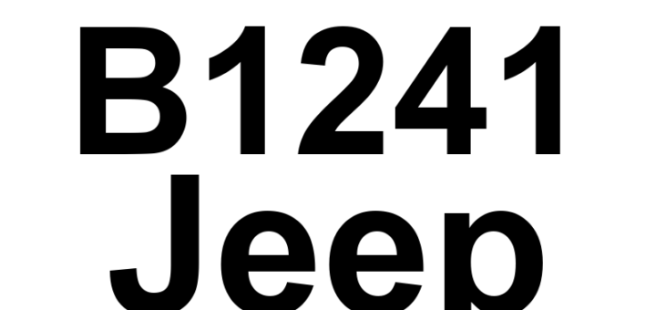DTC B1241 Jeep - Definição em inglês: C/T Switch Stuck Definição em Português: Interruptor C/T - Travado