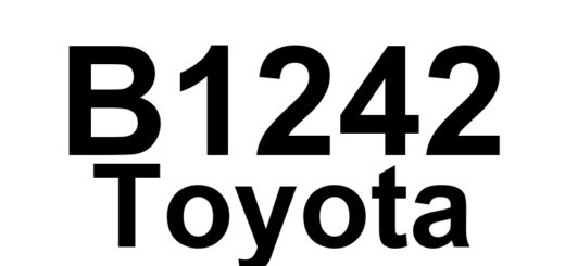 DTC B1242 Toyota - Definição em inglês: Wireless Door Lock Tuner Circuit Malfunction Definição em Português: Circuito do Sintonizador de Trava de Porta Sem Fio - Mau Funcionamento