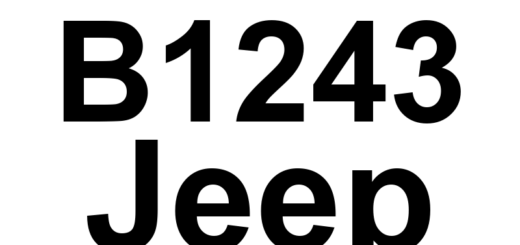 DTC B1243 Jeep - Definição em inglês: Rear Park Assist Disable Switch Stuck Definição em Português: Interruptor de Desativação do Assistente de Estacionamento Traseiro - Travado