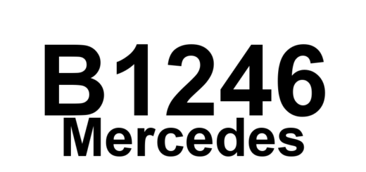 DTC B1246 Mercedes - Definição em inglês: PTS Parktronic: A42b1 (left outer sensor, front bumper) Definição em Português: Sensor PTS Parktronic - Defeito no sensor externo esquerdo (para-choque dianteiro)