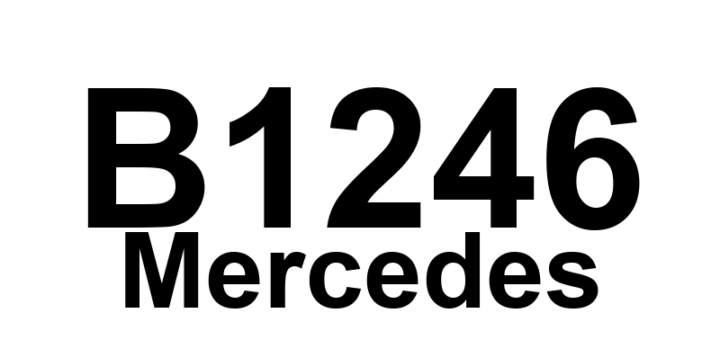DTC B1246 Mercedes - Definição em inglês: PTS Parktronic: A42b1 (left outer sensor, front bumper) Definição em Português: Sensor PTS Parktronic - Defeito no sensor externo esquerdo (para-choque dianteiro)