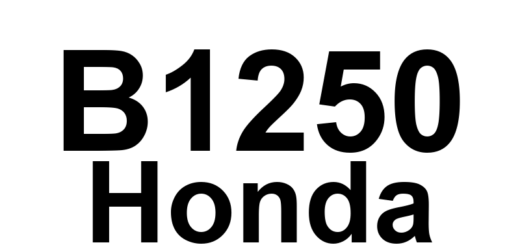 DTC B1250 Honda - Definição em inglês: Communication Bus Line Error (BUS OFF) Definição em Português: Linha de Comunicação do Barramento - Erro de Desconexão (BUS OFF)
