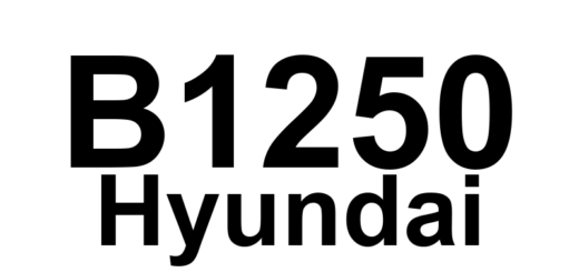 DTC B1250 Hyundai - Definição em inglês: Direction Potentiometer Short (High)-Driver Definição em Português: Potenciômetro de Direção - Curto (Alta) - Motorista