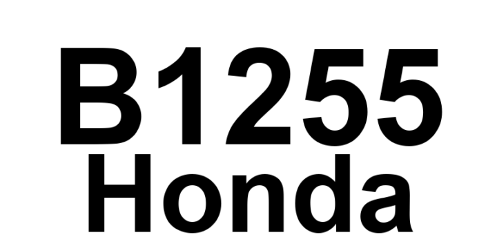 DTC B1255 Honda - Definição em inglês: Combination Switch Control Unit Lost Communication with MICU (MICU Message) Definição em Português: Unidade de Controle do Interruptor de Combinação - Comunicação Perdida com a MICU (Mensagem da MICU)