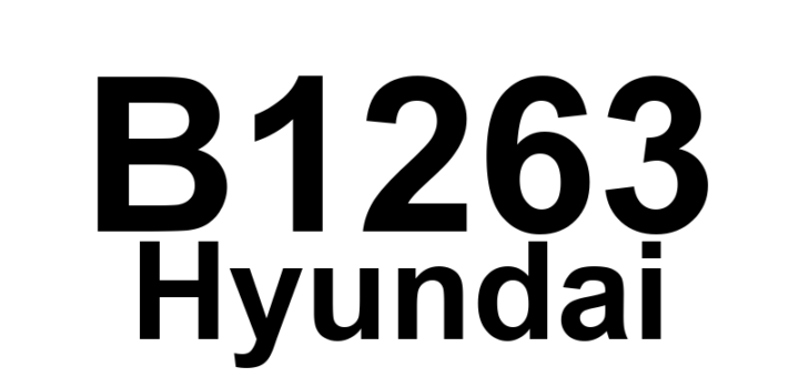 DTC B1263 Hyundai - Definição em inglês: Direction Potentiometer Short (High)-Console Definição em Português: Potenciômetro de Direção - Curto (Alto) no Console