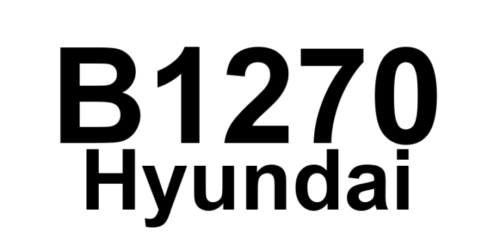 DTC B1270 Hyundai - Definição em inglês: Sliding Door Optical Sensor-1 Output Stuck High Definição em Português: Sensor Óptico da Porta Deslizante 1 - Saída Travada Alta