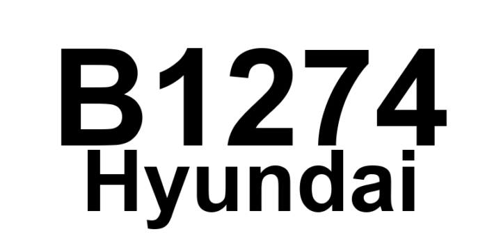 DTC B1274 Hyundai - Definição em inglês: Sliding Door Broken Cable(PSD Only) Definição em Português: Cabo da Porta Deslizante Quebrado (Somente PSD)