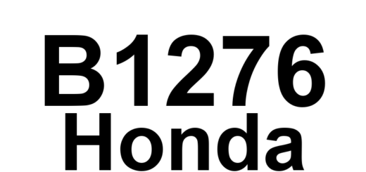 DTC B1276 Honda - Definição em inglês: Combination Light Switch Parking (SMALL) Position Circuit Malfunction Definição em Português: Circuito do Interruptor de Luz de Estacionamento - Mau Funcionamento