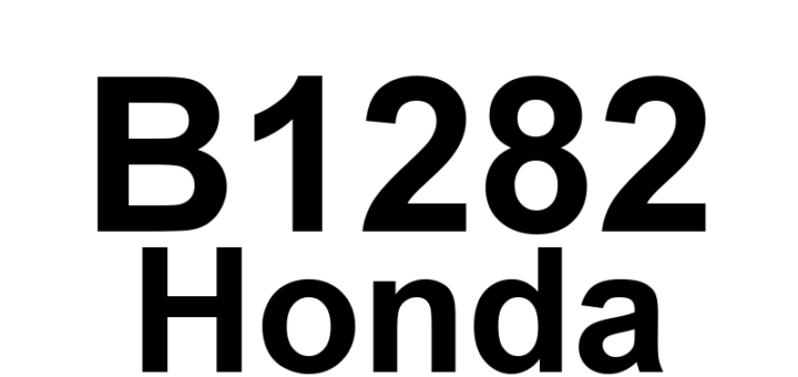 DTC B1282 Honda - Definição em inglês: Windshield Wiper Switch INT (AUTO) Position Circuit Malfunction Definição em Português: Circuito de posição AUTO do interruptor do limpador de para-brisa - mau funcionamento.