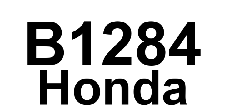 DTC B1284 Honda - Definição em inglês: Windshield Wiper Switch HIGH Position Circuit Malfunction Definição em Português: Circuito da Posição ALTA do Interruptor do Limpador de Para-brisa - Mau Funcionamento