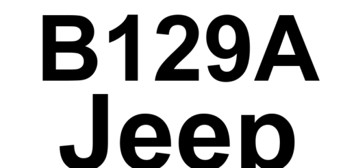 DTC B129A Jeep - Definição em inglês: Driver Blind Spot Sensor-Incompatible Version Definição em Português: Sensor de Ponto Cego do Motorista - Versão Incompatível