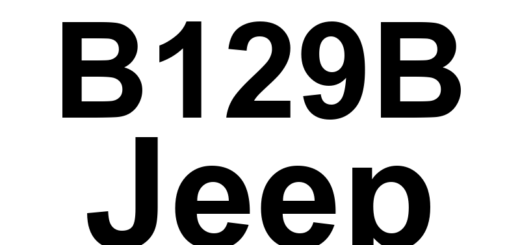 DTC B129B Jeep - Definição em inglês: Passenger Blind Spot Sensor-Incompatible Version Definição em Português: Sensor de Ponto Cego do Passageiro - Versão Incompatível