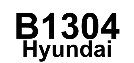 DTC B1304 Hyundai - Definição em inglês: Engine state signal fault Definição em Português: Sinal do estado do motor - Falha detectada