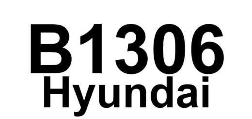DTC B1306 Hyundai - Definição em inglês: Brake pedal signal fault Definição em Português: Sinal do pedal de freio - Falha detectada