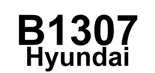 DTC B1307 Hyundai - Definição em inglês: Air suspension ECU sensor signal invalid Definição em Português: ECU da suspensão a ar - Sinal do sensor inválido