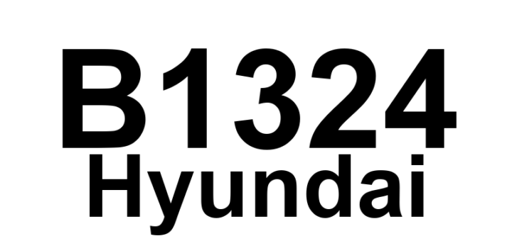 DTC B1324 Hyundai - Definição em inglês: Weight Classification System communication error Definição em Português: Sistema de Classificação de Peso - Erro de comunicação