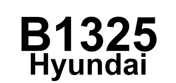 DTC B1325 Hyundai - Definição em inglês: Weight Classification System Sensor wrong ID Definição em Português: Sensor do Sistema de Classificação de Peso - ID incorreto