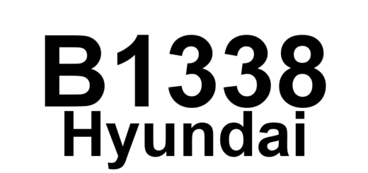 DTC B1338 Hyundai - Definição em inglês: Front impact sensor defect Definição em Português: Sensor de impacto frontal - Defeito detectado