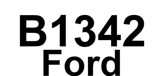 DTC B1342 Ford - Definição em inglês: ECU Damaged (EEPROM Inside PCM Not Working) Definição em Português: ECU - Danificada (EEPROM dentro do PCM não está funcionando)