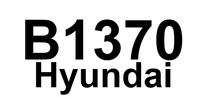 DTC B1370 Hyundai - Definição em inglês: PBPT Circuit Short To Power Definição em Português: Circuito PBPT - Curto para Alimentação