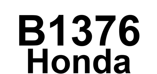 DTC B1376 Honda - Definição em inglês: Tailgate Outer Handle Switch Circuit Malfunction Definição em Português: Circuito do Interruptor da Maçaneta Externa do Porta-Malas - Mau Funcionamento