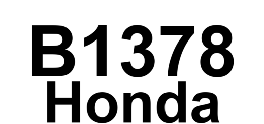 DTC B1378 Honda - Definição em inglês: Power Tailgate Right Pinch Sensor Circuit Malfunction Definição em Português: Circuito do Sensor de Aperto da Tampa Traseira Elétrica Direita - Mau Funcionamento