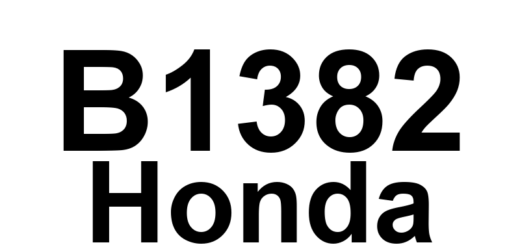 DTC B1382 Honda - Definição em inglês: Power Tailgate Closer Unit Full Latch Switch Circuit Malfunction Definição em Português: Unidade do Fechador da Tampa Traseira Elétrica - Mau Funcionamento do Circuito do Interruptor de Fechamento Completo
