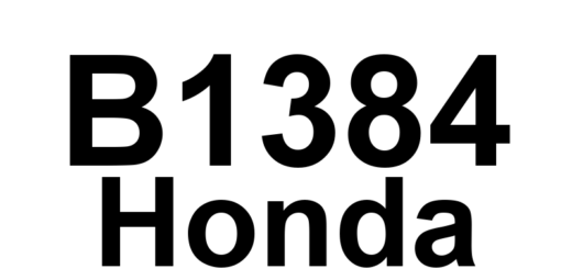 DTC B1384 Honda - Definição em inglês: Power Tailgate Closer Unit Half Latch Switch Circuit Malfunction Definição em Português: Unidade de Fechamento da Tampa Traseira Motorizada - Mau Funcionamento no Circuito do Interruptor de Meio Trava