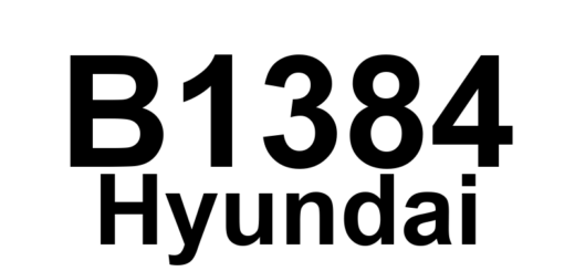 DTC B1384 Hyundai - Definição em inglês: PSAB Short To Ground Definição em Português: (PSAB - Curto-circuito para o terra)