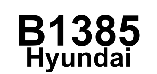 DTC B1385 Hyundai - Definição em inglês: PSAB Circuit Short To Power Definição em Português: Circuito PSAB - Curto para Positivo