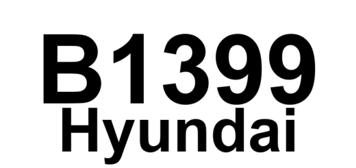 DTC B1399 Hyundai - Definição em inglês: STPS (Seat Track Position Sensor) - Passenger Short or Short to Battery Definição em Português: Sensor de Posição do Trilho do Banco - Passageiro em Curto ou Curto para Bateria