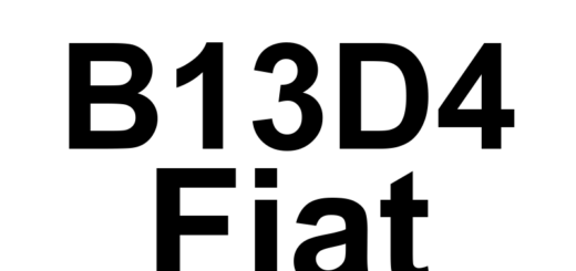 DTC B13D4 Fiat - Definição em inglês: Immobilizer Transmitter Less Than Minimum Programmed-No Sub Type Information Definição em Português: Transmissor do Imobilizador - Menor que o Programa Mínimo (Sem informações adicionais)
