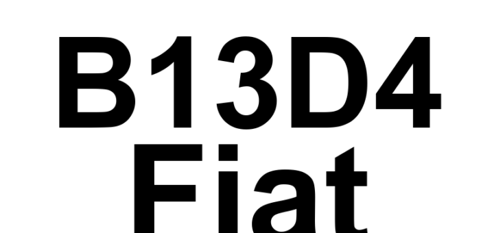 DTC B13D4 Fiat - Definição em inglês: Immobilizer Transmitter Less Than Minimum Programmed-No Sub Type Information Definição em Português: Transmissor do Imobilizador - Menor que o Programa Mínimo (Sem informações adicionais)