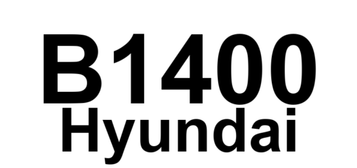 DTC B1400 Hyundai - Definição em inglês: Driver Front Side Impact Sensor (FSIS) Circuit Fault Definição em Português: Sensor de Impacto Lateral Dianteiro do Motorista - Falha no Circuito
