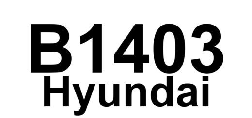DTC B1403 Hyundai - Definição em inglês: Passenger Front Side Impact Sensor (FSIS) Circuit Fault Definição em Português: Sensor de Impacto Lateral Dianteiro do Passageiro - Falha no Circuito