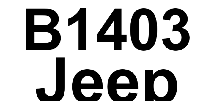 DTC B1403 Jeep - Definição em inglês: Front Left Audio Speaker Output Circuit Open Definição em Português: Circuito de Saída do Alto-Falante Esquerdo Dianteiro - Circuito Aberto