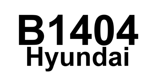 DTC B1404 Hyundai - Definição em inglês: Passenger Front Side Impact Sensor (FSIS) Circuit Short To Ground Definição em Português: Sensor de Impacto Lateral Dianteiro do Passageiro - Circuito em Curto para o Terra