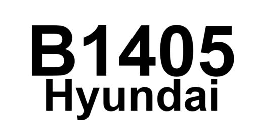 DTC B1405 Hyundai - Definição em inglês: Passenger Front Side Impact Sensor (FSIS) Circuit Short To Power Definição em Português: Sensor de Impacto Lateral Dianteiro do Passageiro - Circuito em Curto com a Alimentação