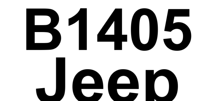 DTC B1405 Jeep - Definição em inglês: Front Right Audio Speaker Output Circuit Low Definição em Português: (Circuito de saída do alto-falante dianteiro direito - Tensão baixa)