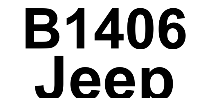 DTC B1406 Jeep - Definição em inglês: Front Right Audio Speaker Output Circuit High Definição em Português: Saída do Alto-falante Dianteiro Direito - Circuito com Tensão Alta