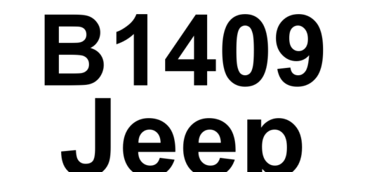 DTC B1409 Jeep - Definição em inglês: Rear Left Audio Speaker Output Circuit Low Definição em Português: Circuito de Saída do Alto-Falante Traseiro Esquerdo - Tensão Baixa