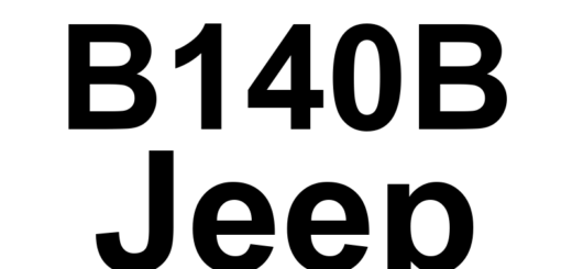 DTC B140B Jeep - Definição em inglês: Rear Left Audio Speaker Output Circuit Open Definição em Português: Circuito de Saída do Alto-falante Traseiro Esquerdo - Circuito Aberto